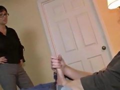 Angie Nior Is Super Mad Ad Her Son So She Gives Him A Blowjob As Punishment