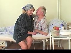 Granny Watches Grandpa Fucks Nurse In Hospital
